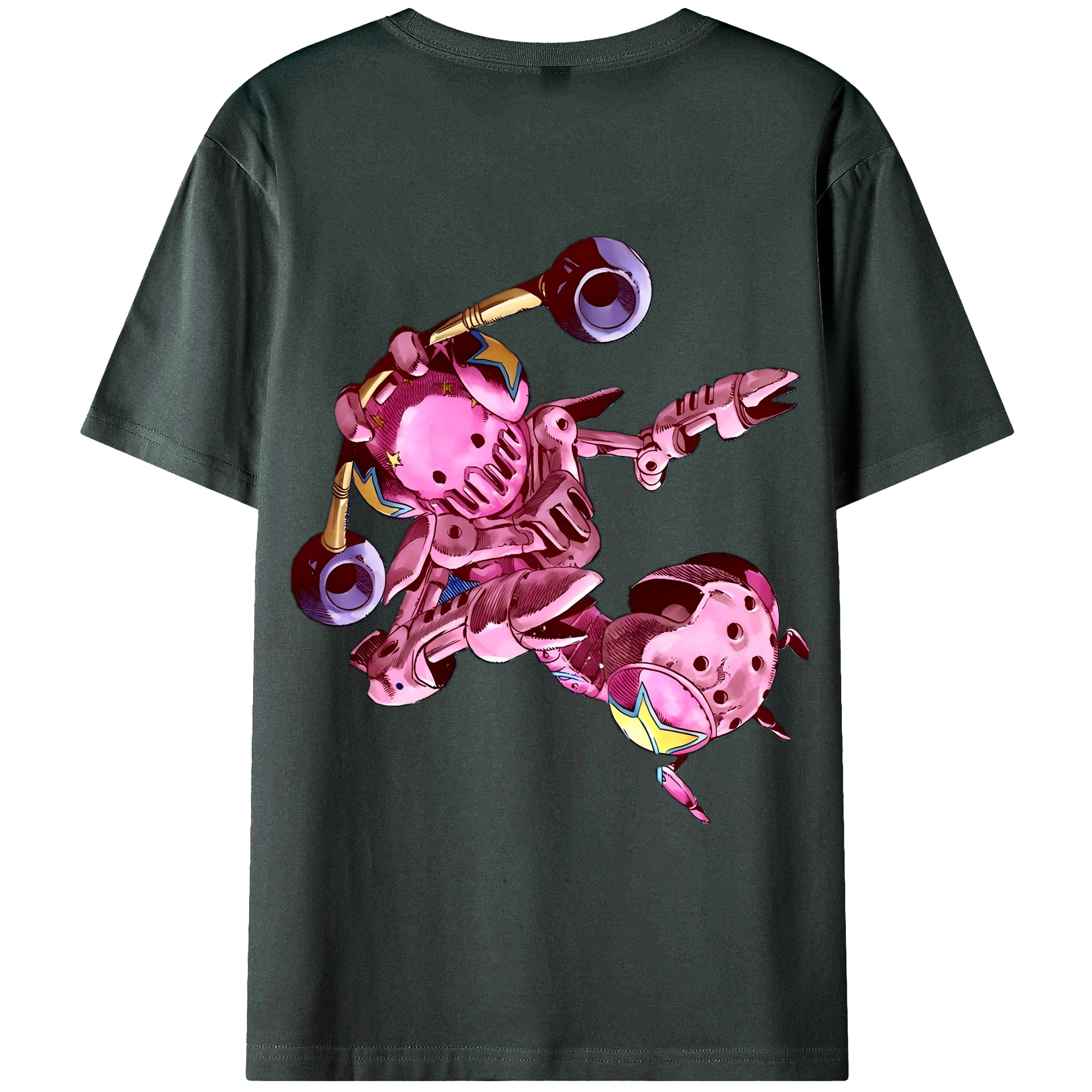 （画像用） ジョジョの奇妙な冒険 ジョナサン?ジョースター JoJo's Bizarre Adventure Jonathan Joestar 綿100％ メンズ半袖Tシャツ（バックプリント） 通気性